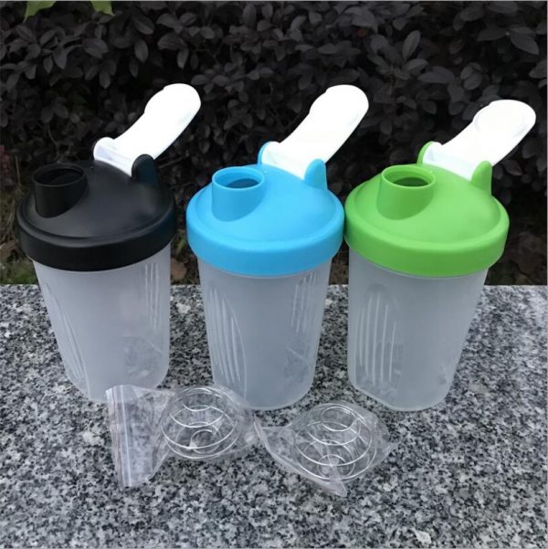 400ml protein powder shake cup direct drinking sports water bottle portable outdoor fitness fruit juice bottle - Image 2