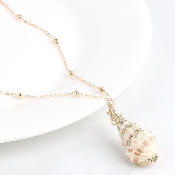 Hot Boho Conch Shell Necklace Sea Beach Shell Pendant Necklace For Women Collier Femme Shell Cowrie Summer Jewelry Bohemian - Image 6