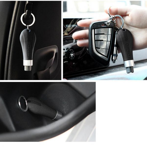 Hot New Emergency Hammer Mini Safety Hammer Car Escape Key Chain Key Ring Car Window Glass Breaker Seat Belt Cutter Escape Tool - Image 3