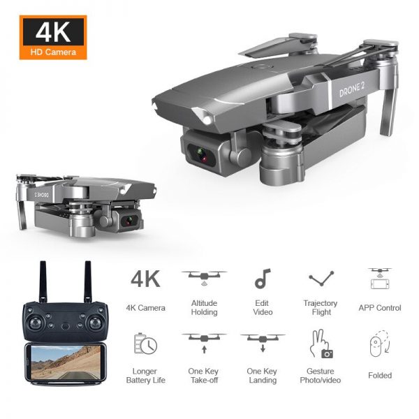 2020 New E68 Wifi Fpv Mini Drone With Wide Angle Hd 4k 1080p Camera Hight Hold Mode Rc Foldable Quadcopter Dron Gift - Image 2