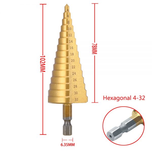 3pcs HSS Titanium Drill Bit 4-12 4-20 4-32 Drilling Power Tools - Image 2