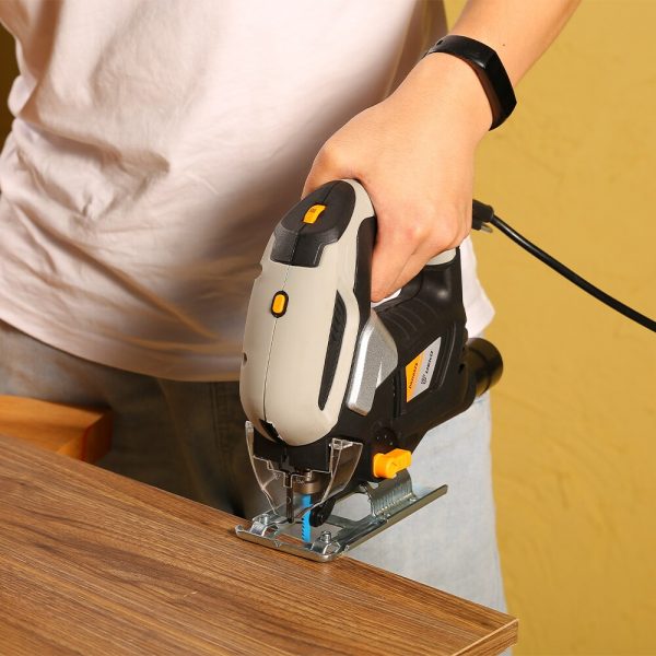 DEKO Jig Saw Variable Speed​ Electric Saw with 1 Piece Blades, 2 Carbon Brushes, 1 Metal Ruler, 1 Allen Wrench Jigsaw Power Tool - Image 2