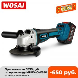 WOSAI M14 Cordless Angle Grinder 20V Lithium-Ion Grinding Machine Cutting Electric Angle Grinder Grinding Brushless Power Tool