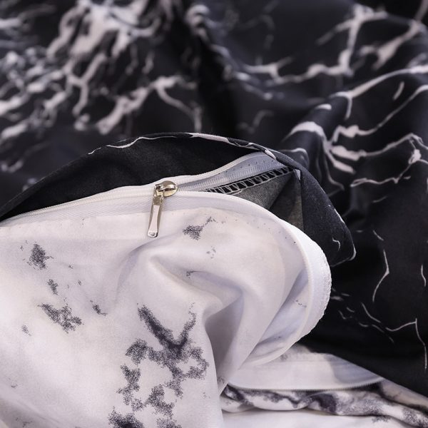 Marble Bedding Set For Bedroom Soft Bedspreads For Double Bed Home Comefortable Duvet Cover Quality Quilt Cover And Pillowcase - Image 3