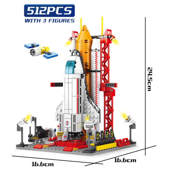 Space Aviation Manned Rocket Building Blocks - Image 3