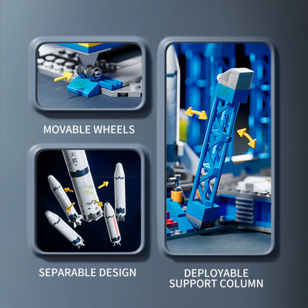 Space Aviation Manned Rocket Building Blocks - Image 6