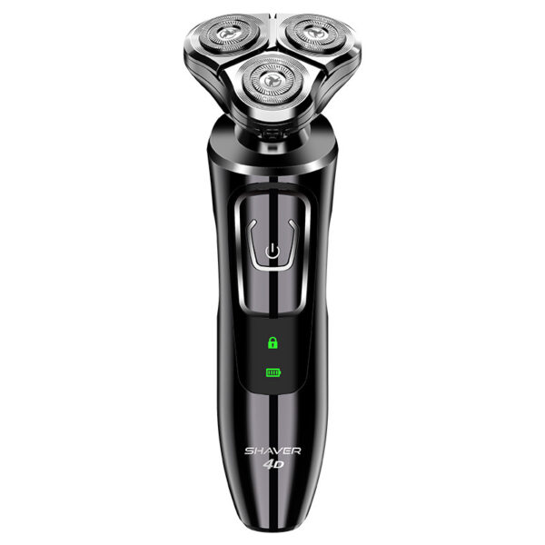 Electric Shaver for Men - 3D Rechargeable Rotary Shaver Wet and Dry Whole Body Waterproof Electric Razor - Image 6