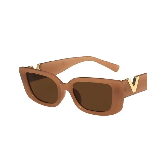 Retro Rectangle Sunglasses for Women - Image 3