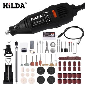 HILDA Electric Drill Dremel Grinder Engraver Pen Grinder Mini Drill Electric Rotary Tool Grinding Machine Dremel Accessories