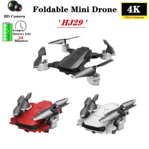 New HJ29 Mini Drone with WIFI FPV 4K 1080P HD Camera Hight Hold Mode RC Helicopter Foldable Quadcopter VS M69 Dron Toy Gift