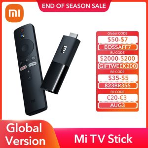 Global Version Xiaomi Mi TV Stick Android TV 9.0 4-core 1080P HD Dual Decoding 1GB RAM 8GB ROM Google Assistant Netflix Wifi 5