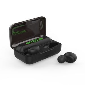 True wireless f9 f9-5 black earbuds in ear buds earbuds with power bank wholesale noise cancelling tws earphone