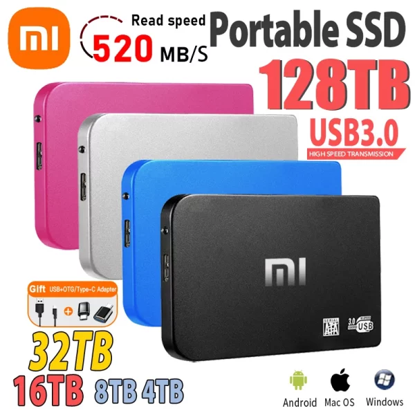 Portable SSD 2TB External - USB