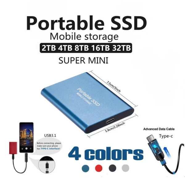 Portable SSD External Hard Drive 512G-4T - Image 3