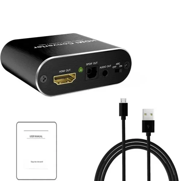 4K HDMI ARC Audio Extractor HDMI to Optical Toslink SPDIF + 3.5mm AUX Jack Stereo Audio Adapter ARC Return Channel Converter - Image 6